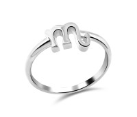 Scorpio Zodiac Silver Ring NSR-438